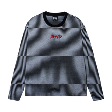 Load image into Gallery viewer, X BAD STRIPED LONG SLEEVE BLACK/GREY
