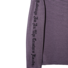 Load image into Gallery viewer, X BAD STRIPED LONG SLEEVE PURPLE/GREY
