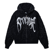 Load image into Gallery viewer, SPIDER WEB ZIP BLACK/SILVER
