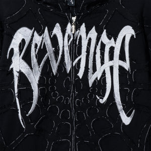SPIDER WEB ZIP BLACK/SILVER