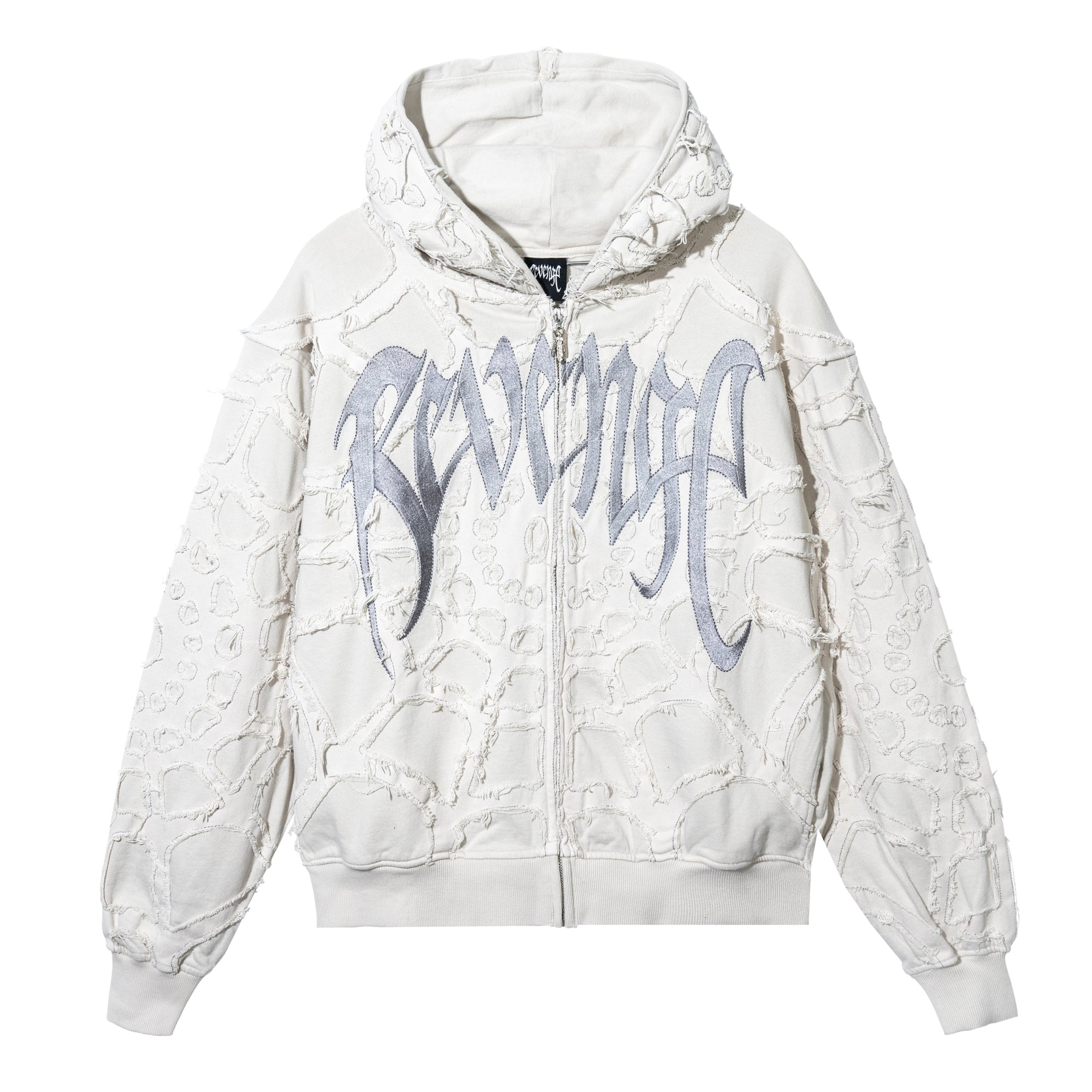 SPIDER WEB ZIP CREAM/SILVER – Revenge Official