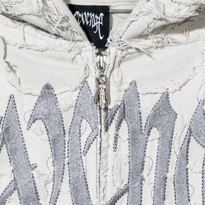 SPIDER WEB ZIP CREAM/SILVER