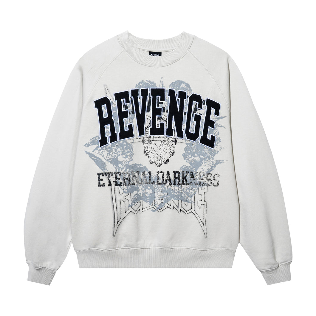 ALUMNI CREWNECK WASHED CEMENT