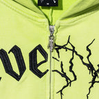 DUALITY ZIP WASHED LIME GREEN