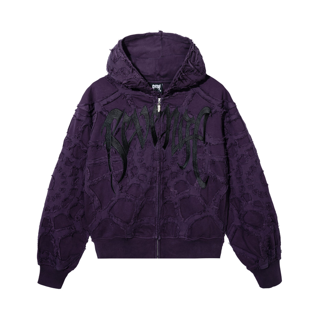 SPIDER WEB ZIP PURPLE/BLACK