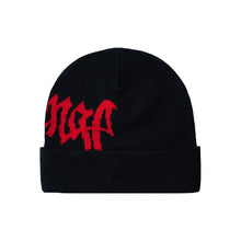Load image into Gallery viewer, ARCH LOGO CUFF BEANIE BLACK/RED
