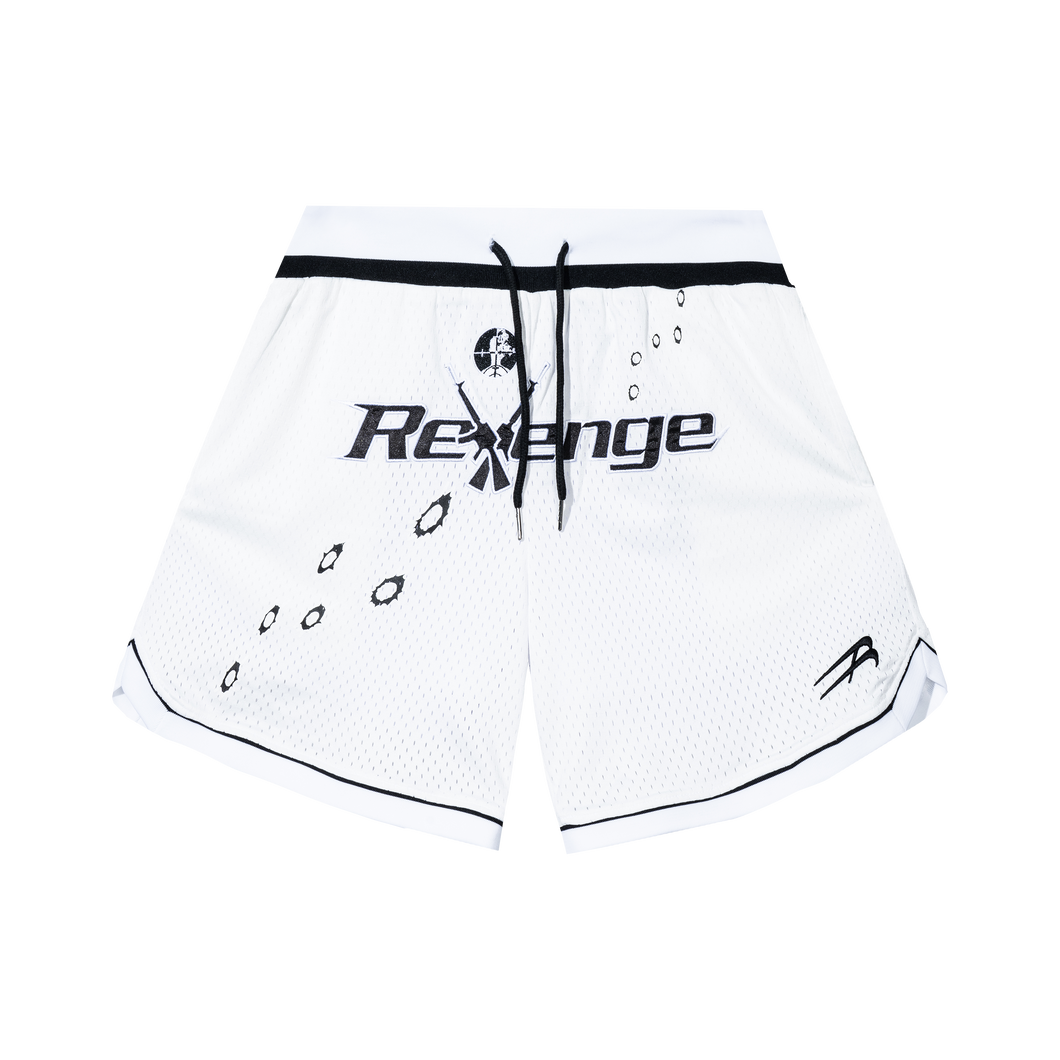 BULLETS BASKETBALL SHORTS WHITE