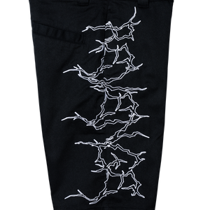 LIGHTNING WORK SHORTS BLACK/WHITE