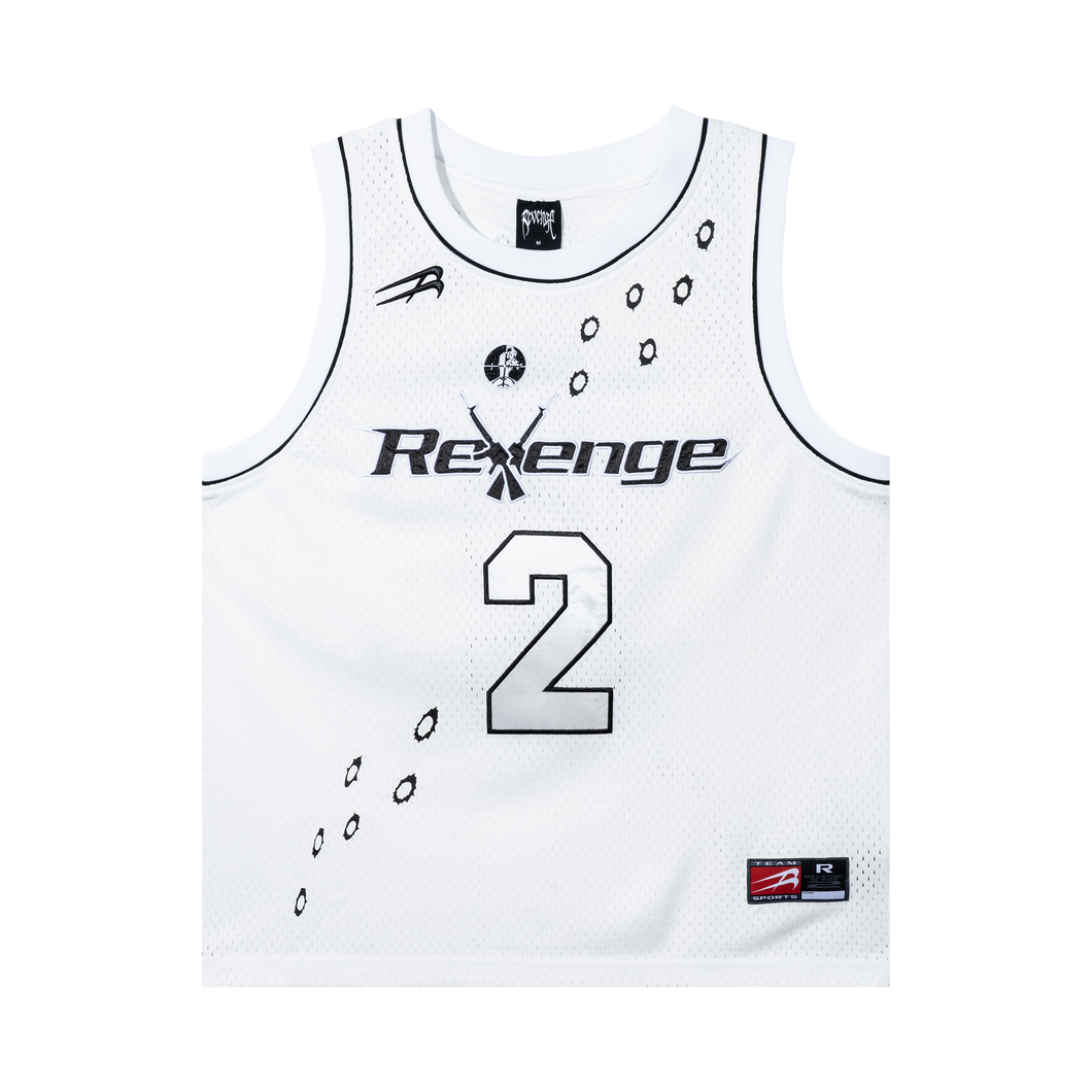 BULLETS BASKETBALL JERSEY WHITE