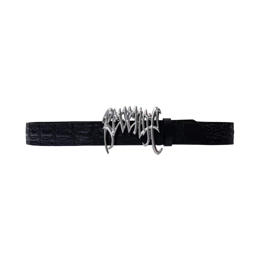 ARCH LOGO CROC BELT BLACK