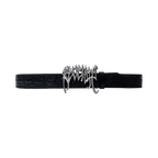 ARCH LOGO CROC BELT BLACK