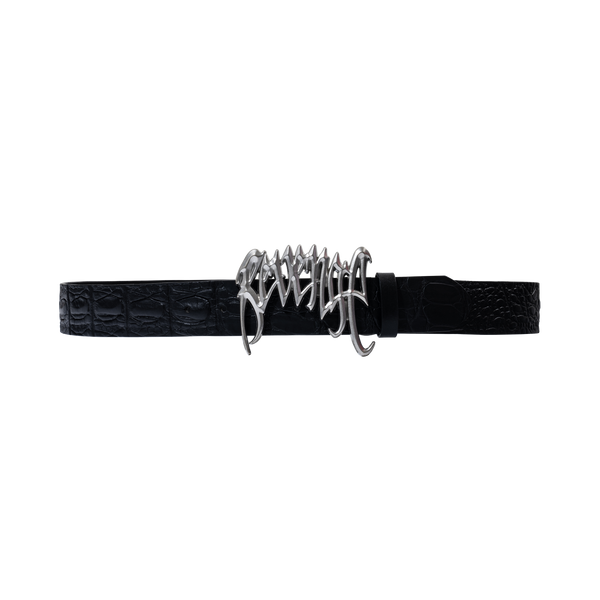 ARCH LOGO CROC BELT BLACK