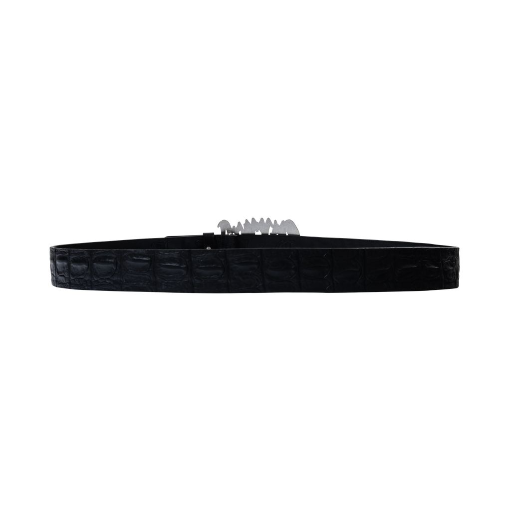 ARCH LOGO CROC BELT BLACK
