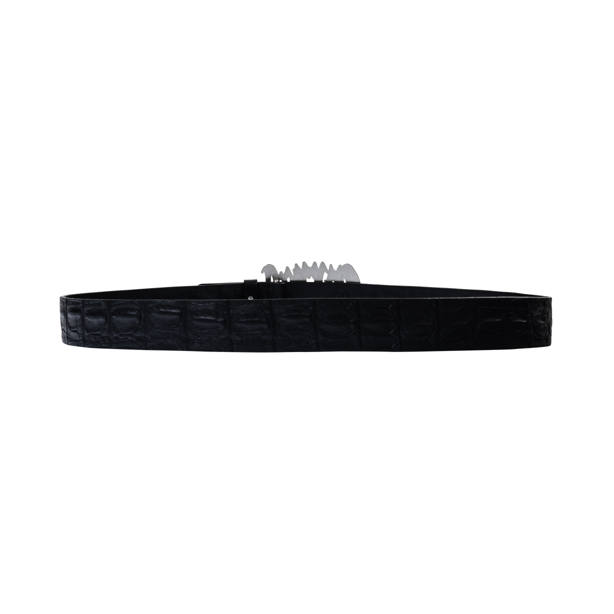 ARCH LOGO CROC BELT BLACK