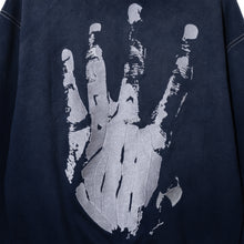 Load image into Gallery viewer, X KILL CONTRAST STITCH ZIP WASHED NAVY/GREY
