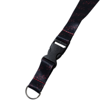 Load image into Gallery viewer, X BROKEN HEART LANYARD BLACK/RED
