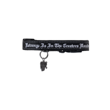 Load image into Gallery viewer, SCRIPT DOG COLLAR BLACK
