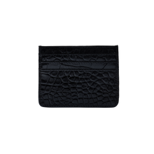 Load image into Gallery viewer, ARCH LOGO CROC CARDHOLDER BLACK
