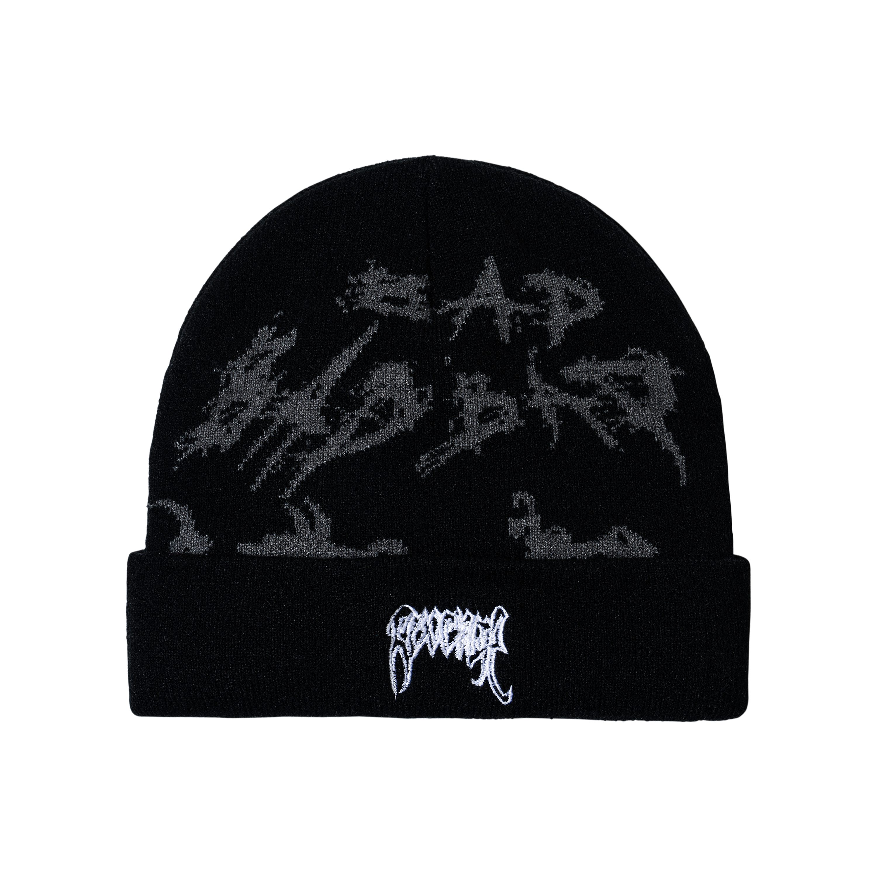 帽子 Revenge X DISTORTION BEANIE X DISTORTION BEANIE BLACK/GREY – Revenge Official