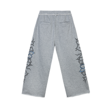 Load image into Gallery viewer, X BROKEN HEART SWEATPANTS HEATHER GREY/BLUE
