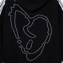 Load image into Gallery viewer, X BROKEN HEART TRACK JACKET BLACK/WHITE
