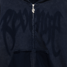 Load image into Gallery viewer, X STENCIL HEARTBREAK ZIP VINTAGE WASHED NAVY
