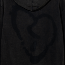 Load image into Gallery viewer, X STENCIL HEARTBREAK ZIP VINTAGE WASHED BLACK
