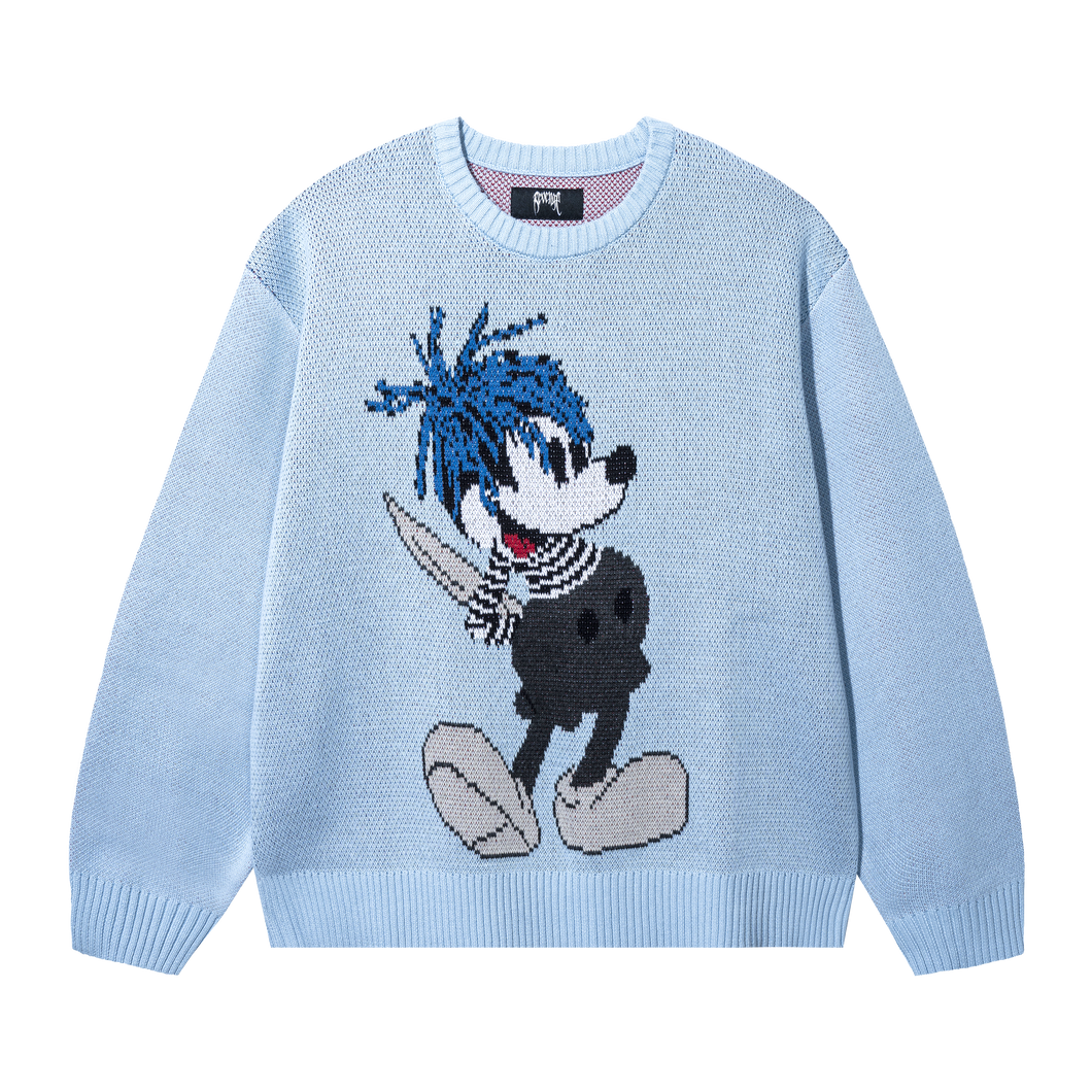 X SAD KNIT BABY BLUE