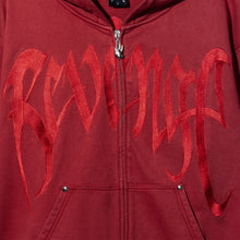 Load image into Gallery viewer, X KILL CONTRAST ZIP HOODIE RED/RED
