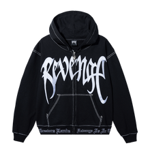 Load image into Gallery viewer, X KILL CONTRAST ZIP HOODIE BLACK/WHITE
