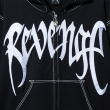 Load image into Gallery viewer, X KILL CONTRAST ZIP HOODIE BLACK/WHITE
