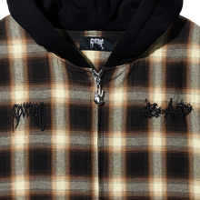 Load image into Gallery viewer, X KILL HOODED FLANNEL BROWN/BLACK
