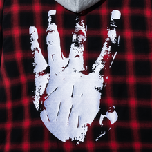 Load image into Gallery viewer, X KILL HOODED FLANNEL RED/WHITE
