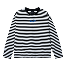 Load image into Gallery viewer, X BAD STRIPED LONG SLEEVE BLACK/WHITE
