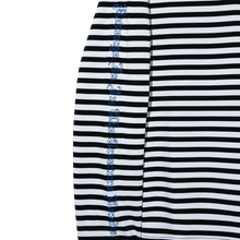 Load image into Gallery viewer, X BAD STRIPED LONG SLEEVE BLACK/WHITE
