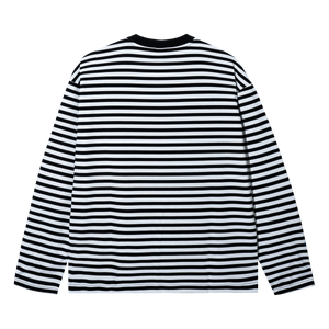 X BAD STRIPED LONG SLEEVE BLACK/WHITE