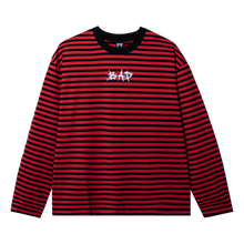 Load image into Gallery viewer, X BAD STRIPED LONG SLEEVE RED/BLACK
