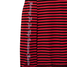 Load image into Gallery viewer, X BAD STRIPED LONG SLEEVE RED/BLACK
