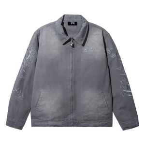 X HEARTBREAK WORK JACKET GREY