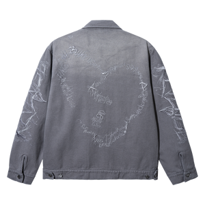 X HEARTBREAK WORK JACKET GREY