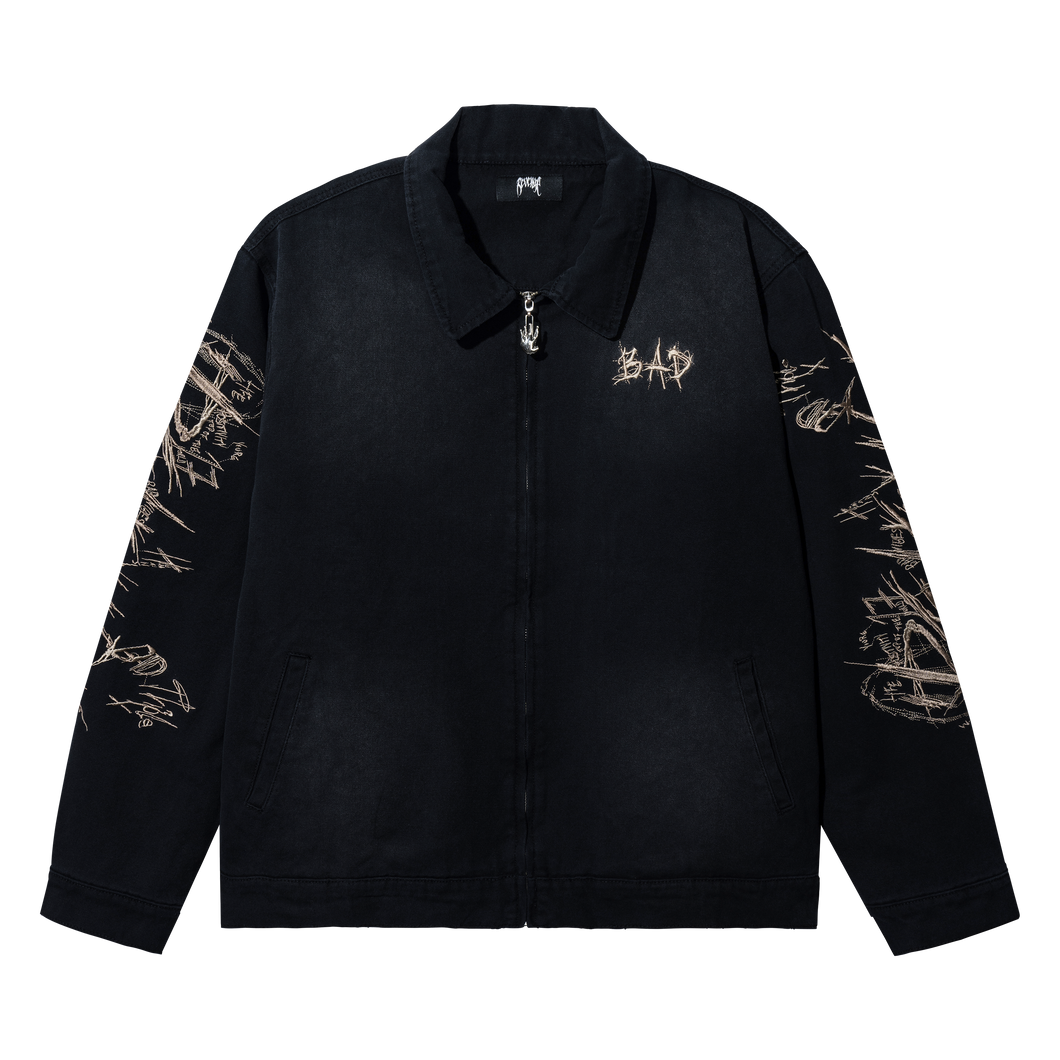 X HEARTBREAK WORK JACKET BLACK