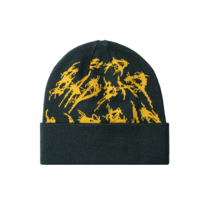 X DISTORTION BEANIE GREEN/YELLOW