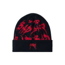 Load image into Gallery viewer, X DISTORTION BEANIE BLACK/RED
