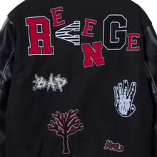 Load image into Gallery viewer, X BAD VIBES VARSITY JACKET BLACK
