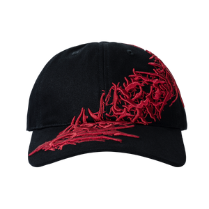 DARK BRIAR HAT BLACK/RED