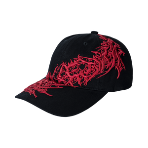 DARK BRIAR HAT BLACK/RED