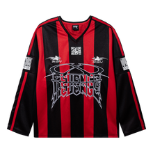 Load image into Gallery viewer, DIVINE NOISE JERSEY LONG SLEEVE RED/BLACK
