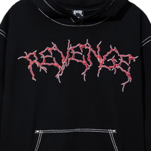 Load image into Gallery viewer, CONTRAST ANARCHY EMBROIDERED HOODIE BLACK/RED
