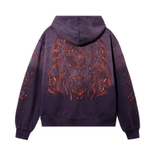 Load image into Gallery viewer, AIRBRUSHED REAPER ZIP WASHED PURPLE/RED
