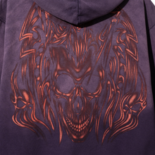 Load image into Gallery viewer, AIRBRUSHED REAPER ZIP WASHED PURPLE/RED
